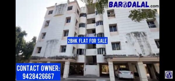 Fully furnished 2bhk flat for sale in vadodara , harni road , chandragupt flats