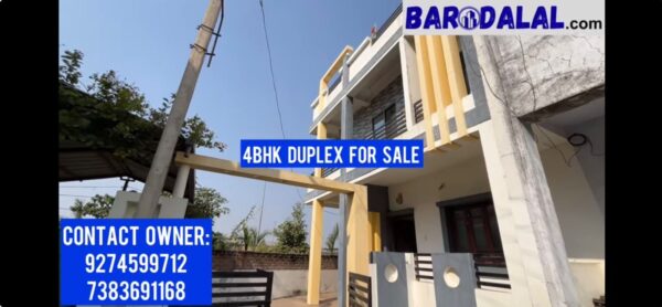 Semi furnished 4bhk duplex for sale in vadodara, new vip road , amrapali tenament