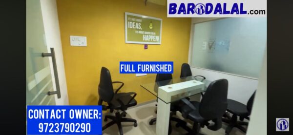 Fully furnished Office for sale or rent in vadodara, genda circle, atlantis