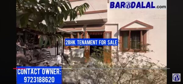 Semi furnished 2bhk tenament for sale or rent for in vadodara, makarpura , shree nivas tenament