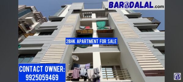 Semi furnished 2bhk apartment for sale in vadodara, atladra , bansi residency