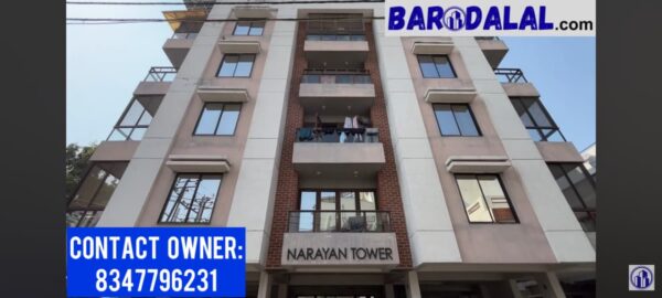 Fully furnished 3bhk flat for sale in vadodara, warasiya, narayan tower