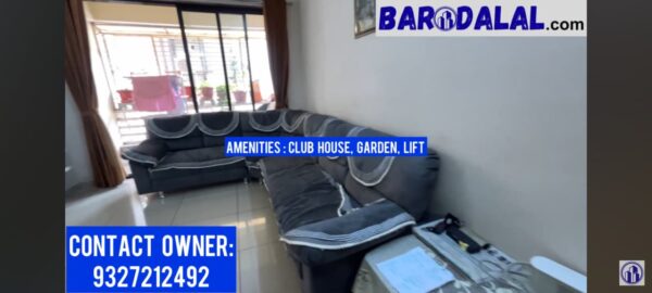 Semi furnished 2bhk flat for sale in vadodara, harni , rajeshwar gold