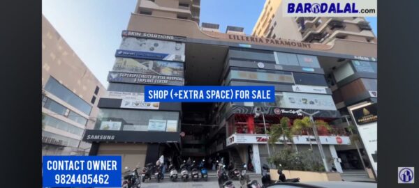 Shop for sale in vadodara, manjalpur, lileriya peramount