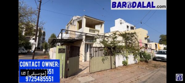 semi furnished 5bhk row house for sale or rent in vadodara, gorwa , sahyog Society