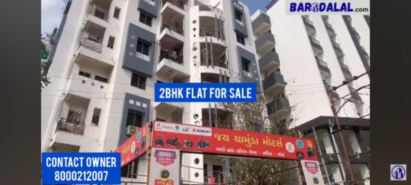 Full furnished 2bhk flat for sale in vadodara, tarsali, omkar moti 1