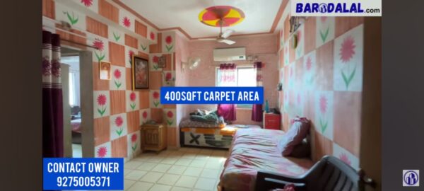 Semi furnished 1bhk flat for sale in vadodara, harni warasiya ring road, prarthna flats