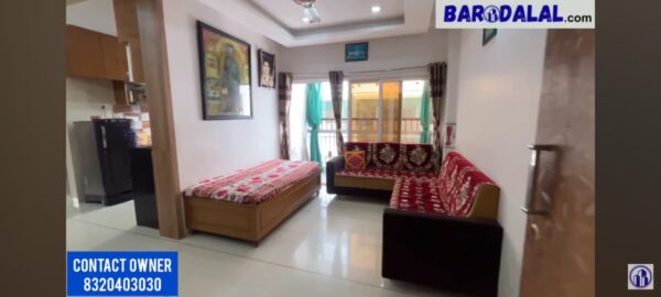 Semi furnished 2bhk flat for sale in vadodara, makarpura, shivam paradise