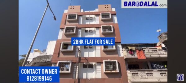 Semi furnished 2bhk flat for sale in Vadodara, gajrawadi, ambe villa apartments