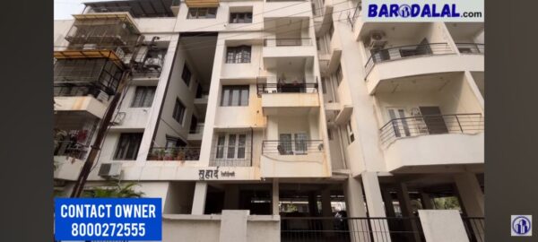 Semi furnished 3bhk flat for sale in vadodara, gotri, suhard residency