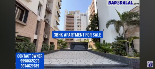 3bhk apartment for sale in vadodara, new alkapuri