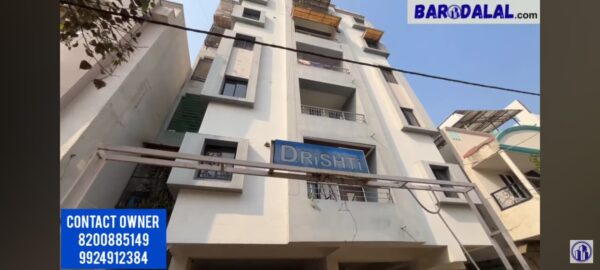 Full furnished 3bhk flat for sale in vadodara, warasiya, dhrishti apartment