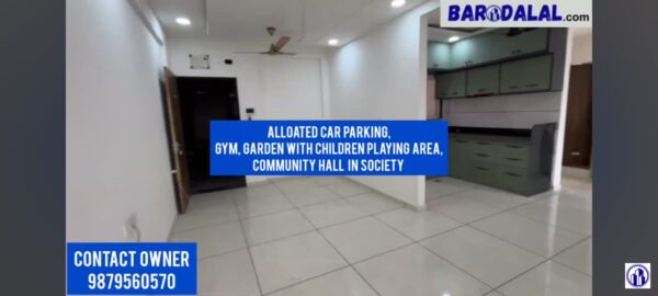 Semi furnished 3bhk flat for sale in vadodara, waghodia dabhoi ring road, siddheshwar heliconia