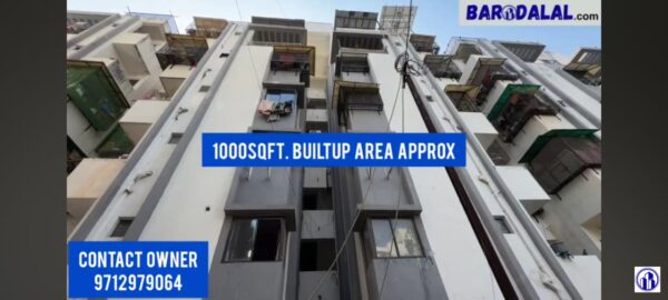 Full furnished 2bhk flat for sale in vadodara, vansa bhayli canal road, the bliss 1