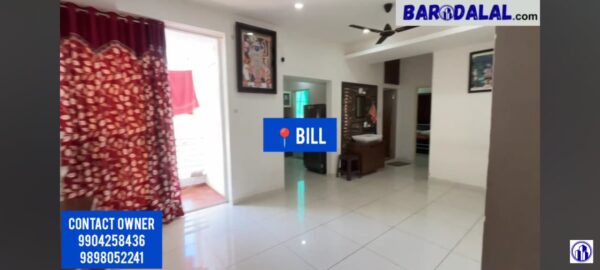 Semi furnished 2bhk flat for sale in vadodara, bill, rudraksh avenue