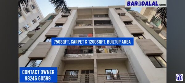 2bhk flat for sale in vadodara, harni road, siddharth square