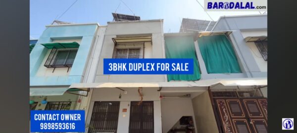 3bhk duplex for sale in vadodara, amodar, shyamal county