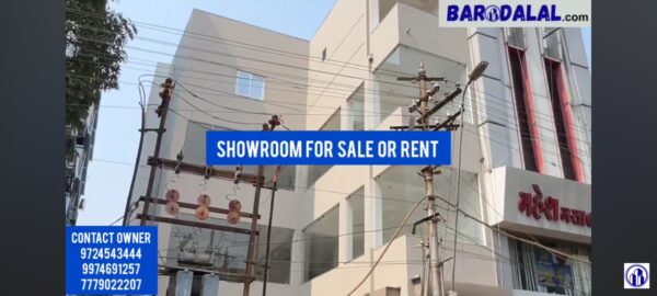 Showroom for sale or rent in vadodara, bank road, mandvi gate