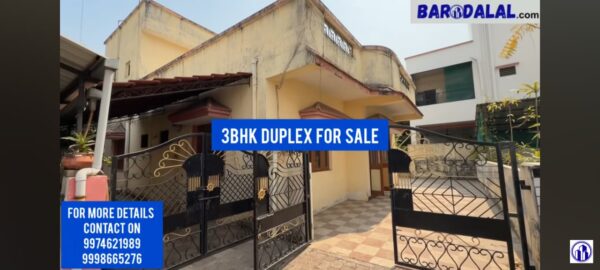 3bhk duplex for sale in vadodara, gotri, near yash complex