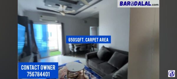 Full furnished 2bhk flat for sale in vadodara, bapod, om heights
