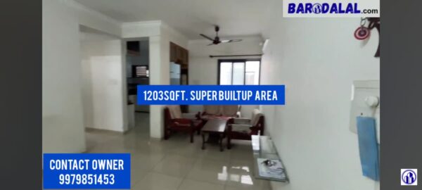 Full furnished 2bhk flat for sale in vadodara, manjalpur, krishna flats