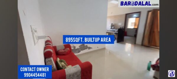 2bhk flat for sale in vadodara, tarsali, pushpam height