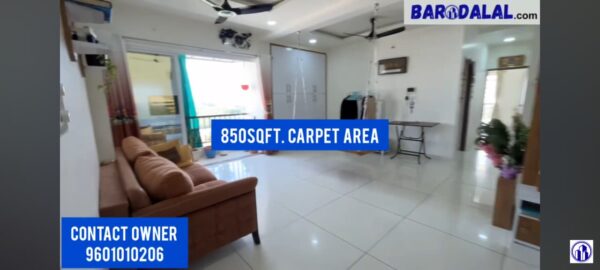 Full furnished 2bhk flat for sale in vadodara, bhayli, aditya elanza
