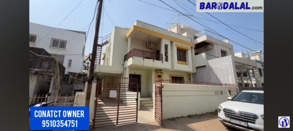 Full furnished 3bh2k duplex for sale in vadodara, nizampura,