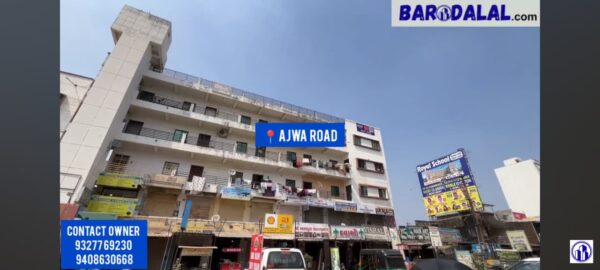 Semi furnished 2bhk flat for sale in vadodara, ajwa road, saujanya residency