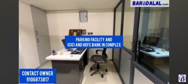 Full furnished office for sale in vadodara, khodiyar nagar, earth icon 1