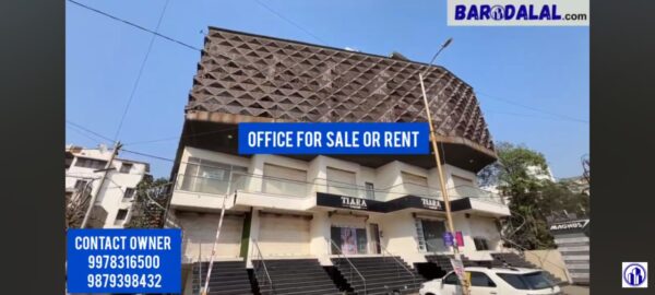 Semi furnished office for sale or rent in vadodara, op road, magnus complex