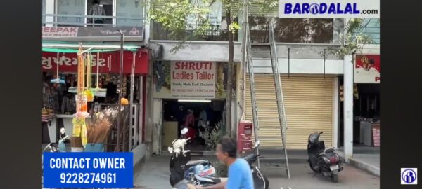 Shop for sale in vadodara, akota, sant krupa apartment