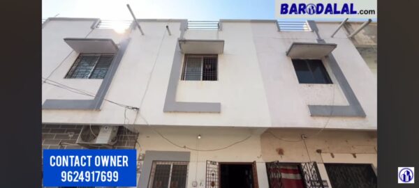 Semi furnished 2bhk tenament for sale in vadodara, warasiya, narayandham society