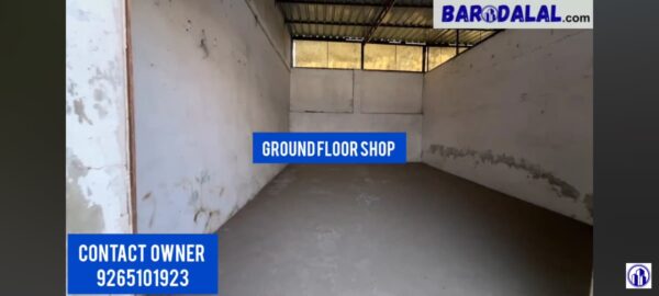 2 shops for rent in vadodara, harni, near harni police station